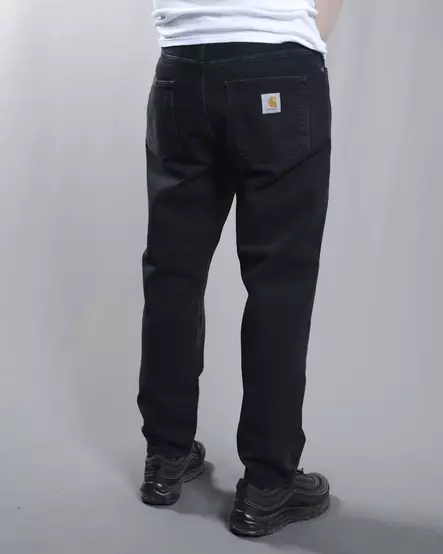 Carhartt WIP Newel Mustat Farkut - Miesten Farkut - I029208.89 - 1