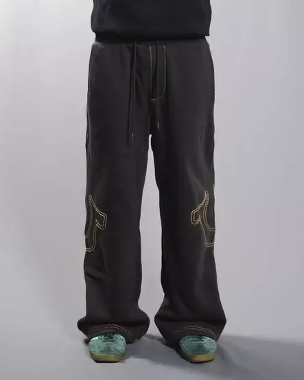 True Religion Baggy Big T Sweatpant - Ruskea - Miesten Housut - 109646 - 1