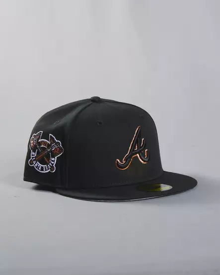 New Era 59FIFTY Atlanta Braves Copper Bronx Store Exclusive Fitted - musta - Lippikset - 71070548 - 1