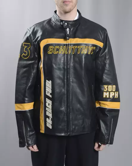 Schott NYC Blouson Motard Badges Takki - Miesten takit - LCVINTAGE - 1